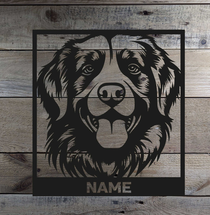 Wandbild Neufundländer mit Name